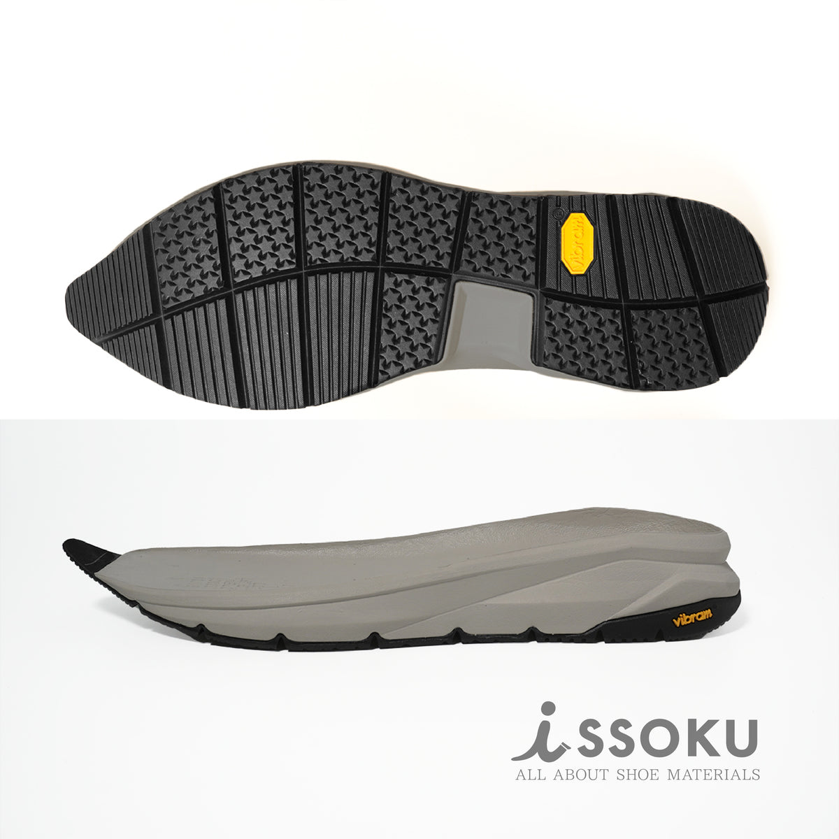 Vibram®︎ #893C【AUGUST】Light gray × Black – issoku