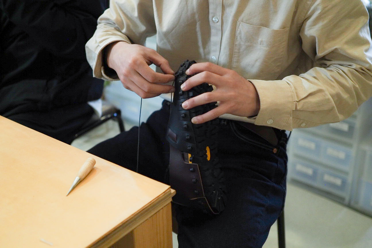 くるくるシューズ-上勝町ゼロ・ウェイストセンターWHYと作った、自分で