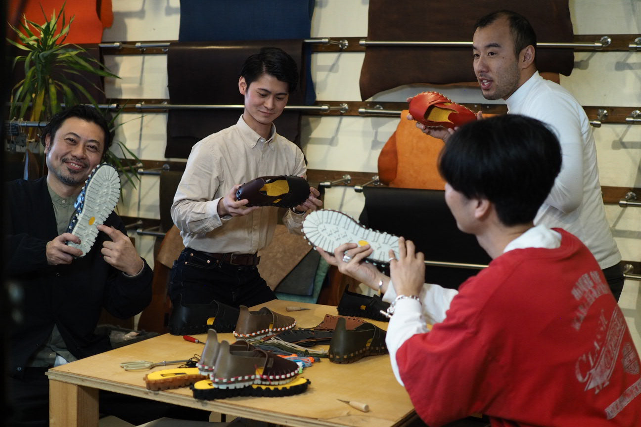 くるくるシューズ-上勝町ゼロ・ウェイストセンターWHYと作った、自分で