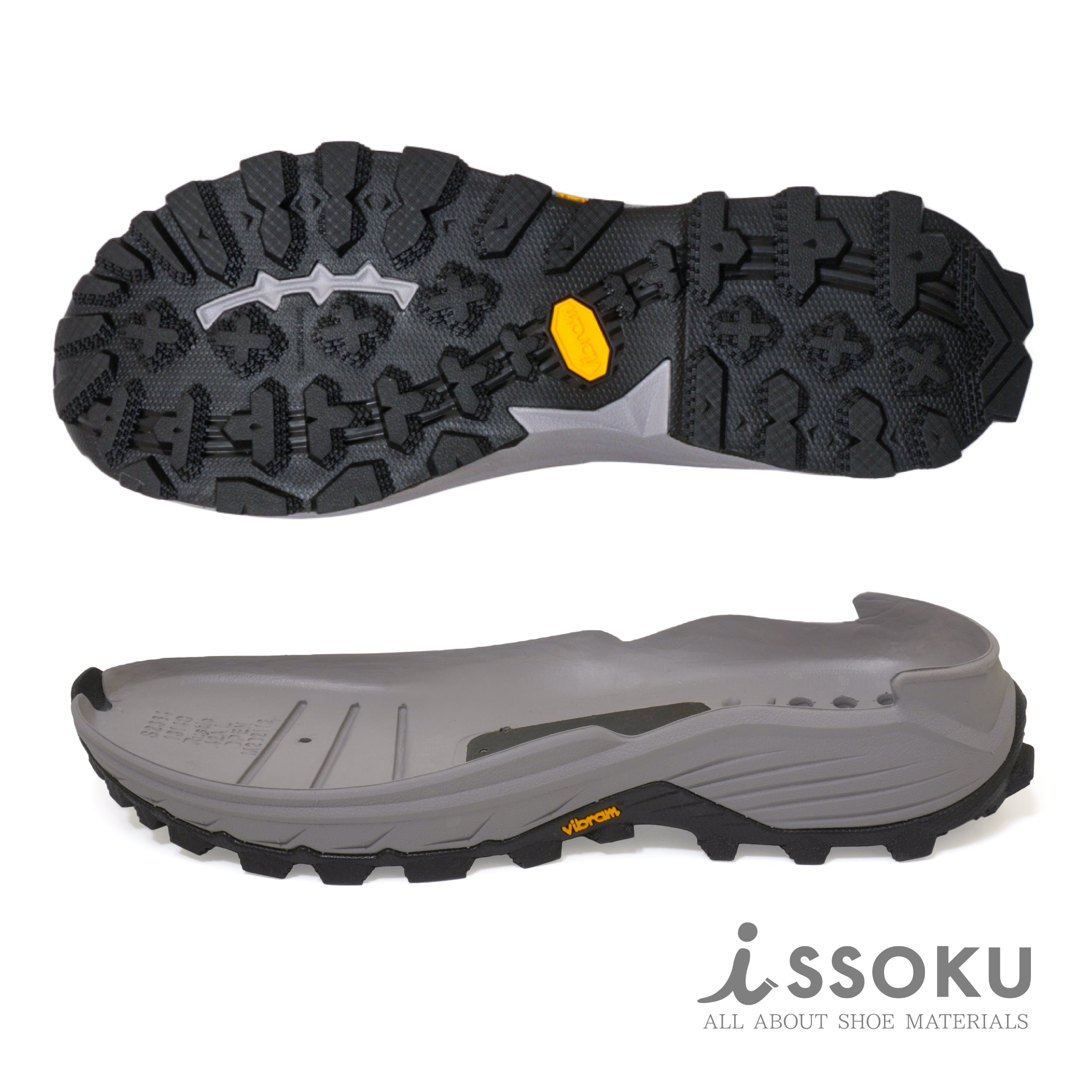 Vibram®︎ 1314C【RUSTLE】Black×Gray issoku